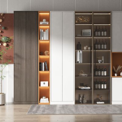 现代风格酒柜3D模型