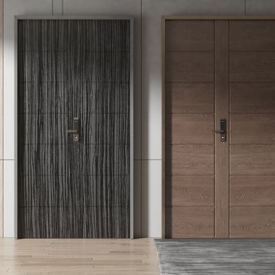 现代风格入户密码防盗门