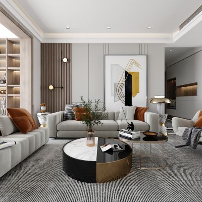 现代客厅（客餐厅）