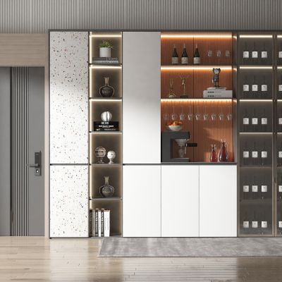现代风格多功能酒柜