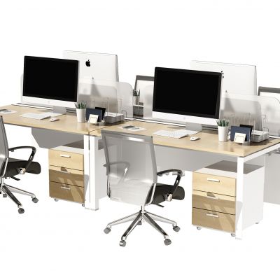 现代办公桌椅组合