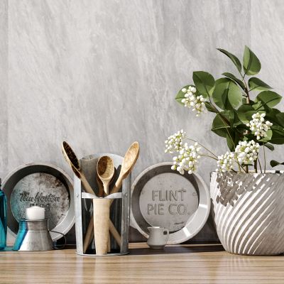 工业风餐具花盆摆件