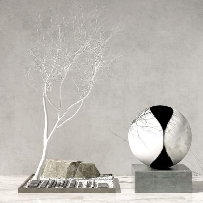 新中式干枝饰品摆件