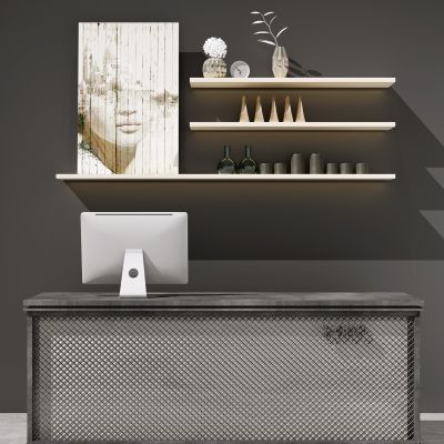 工业风前台收银台