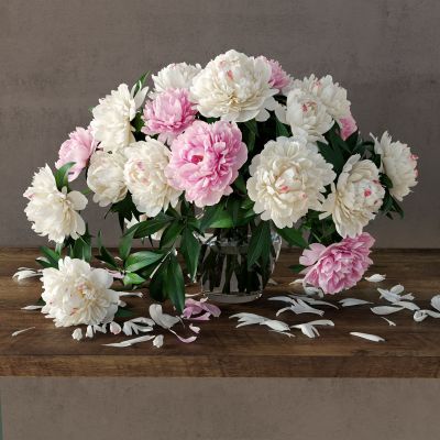 花瓶 玫瑰花瓶 花瓣