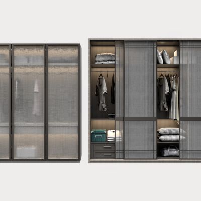 现代衣柜组合 