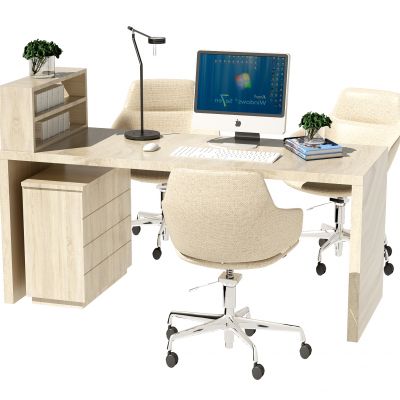 现代办公桌椅组合