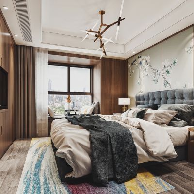 新中式卧室