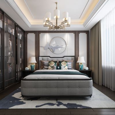 新中式卧室
