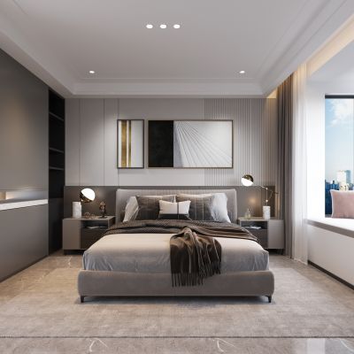 现代卧室