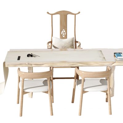 新中式书桌椅组合