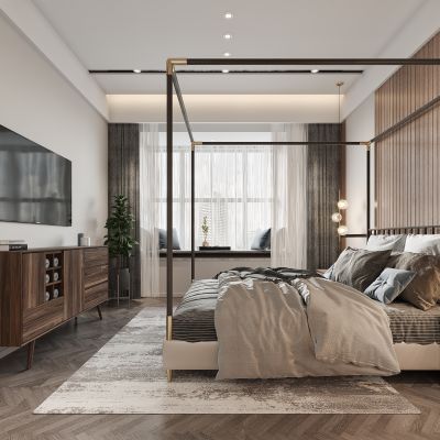 新中式卧室