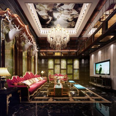 欧式古典奢华KTV包厢