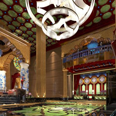 欧式古典奢华会所KTV大堂