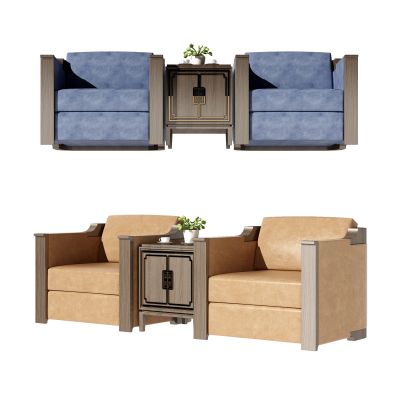 新中式休闲桌椅组合