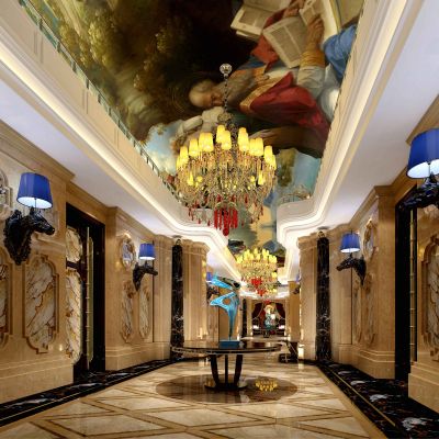 欧式古典奢华KTV过道