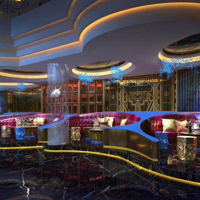现代时尚夜总会酒吧大厅