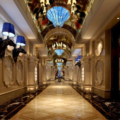 欧式古典奢华KTV过道