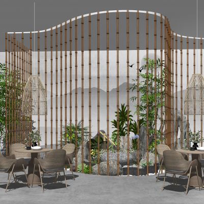 新中式景观小品