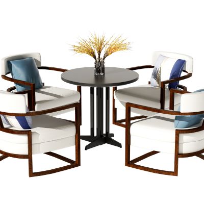 新中式休闲桌椅组合