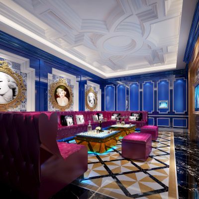 欧式古典奢华KTV包厢