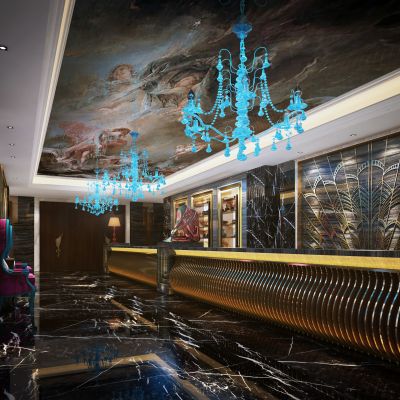 现代时尚奢华夜总会酒吧前台接待