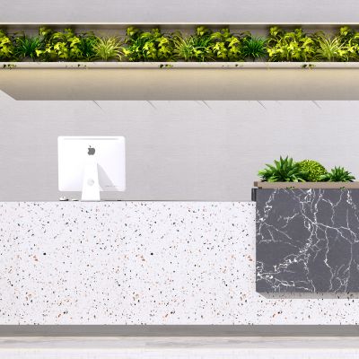 现代收银台 接待台