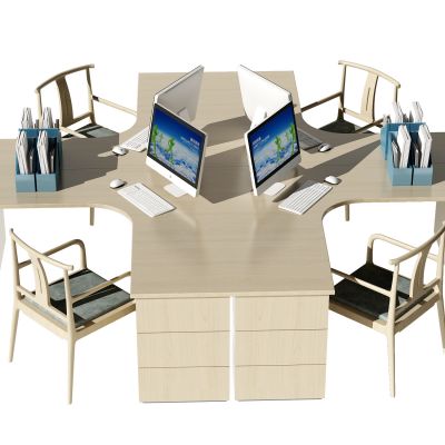 新中式办公桌椅