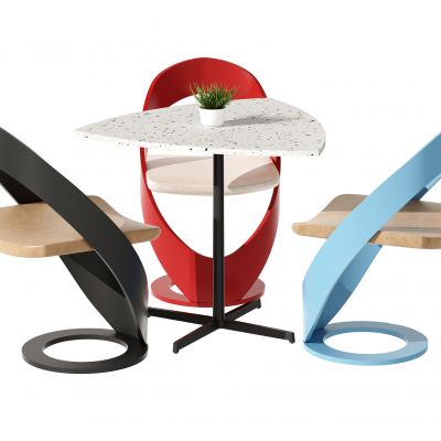 现代休闲桌椅组合