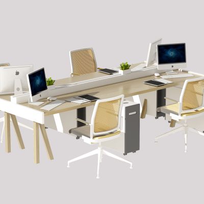 现代办公桌椅组合