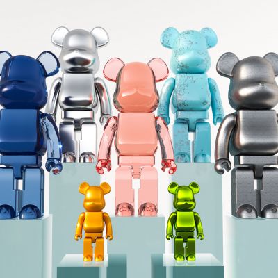 现代乐高暴力熊摆件