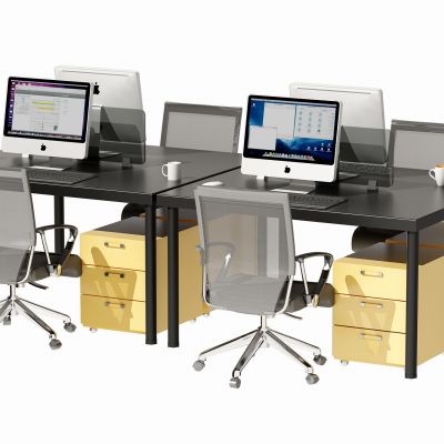 现代办公桌椅组合