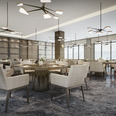 现代餐厅西餐自助餐