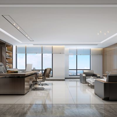 现代中式经理办公室