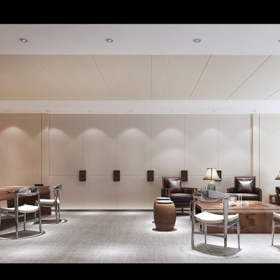 现代中式经理办公室