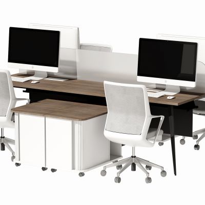现代办公桌椅组合