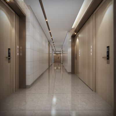 公寓电梯厅过道