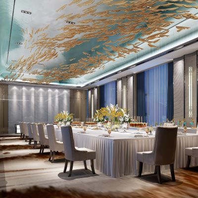 新中式多功能宴会厅餐厅