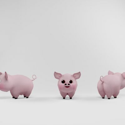 q版小猪玩具玩偶