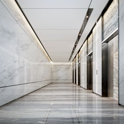 现代办公电梯厅