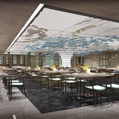 现代自助餐西餐厅