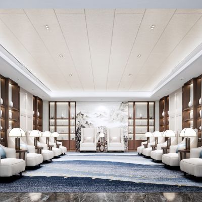 现代中式贵宾接待室