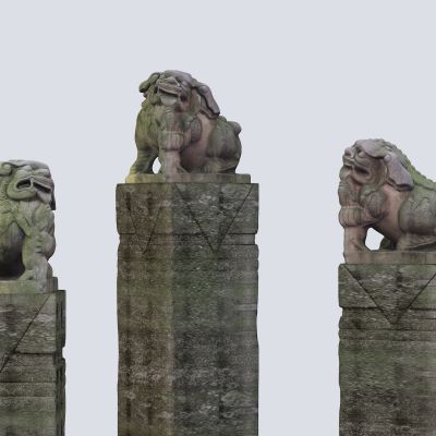 新中式石狮子风狮神