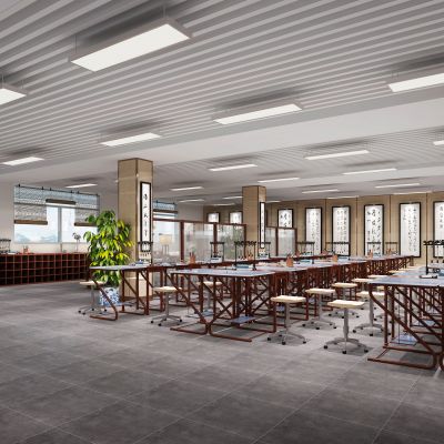 现代书法培训课教室