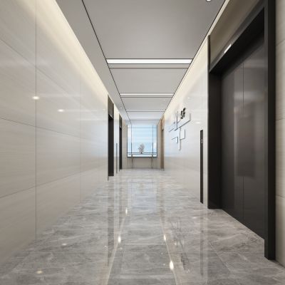 现代办公电梯厅