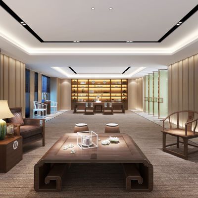 新中式领导经理办公室