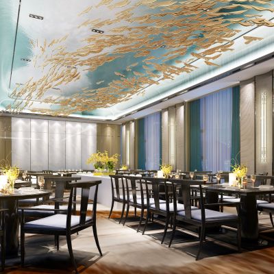 新中式酒店多功能宴会厅餐厅