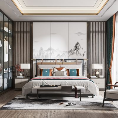 新中式卧室