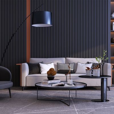 现代沙发茶几组合