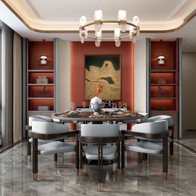 新中式客厅餐厅
